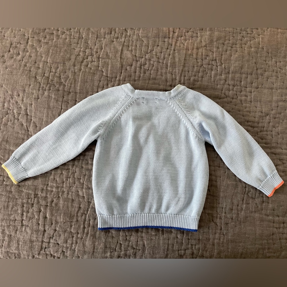 Hill House Mini Baby Cardigan Sweater Heart Buttons 100% Organic Cotton 9-12m - Picture 6 of 9